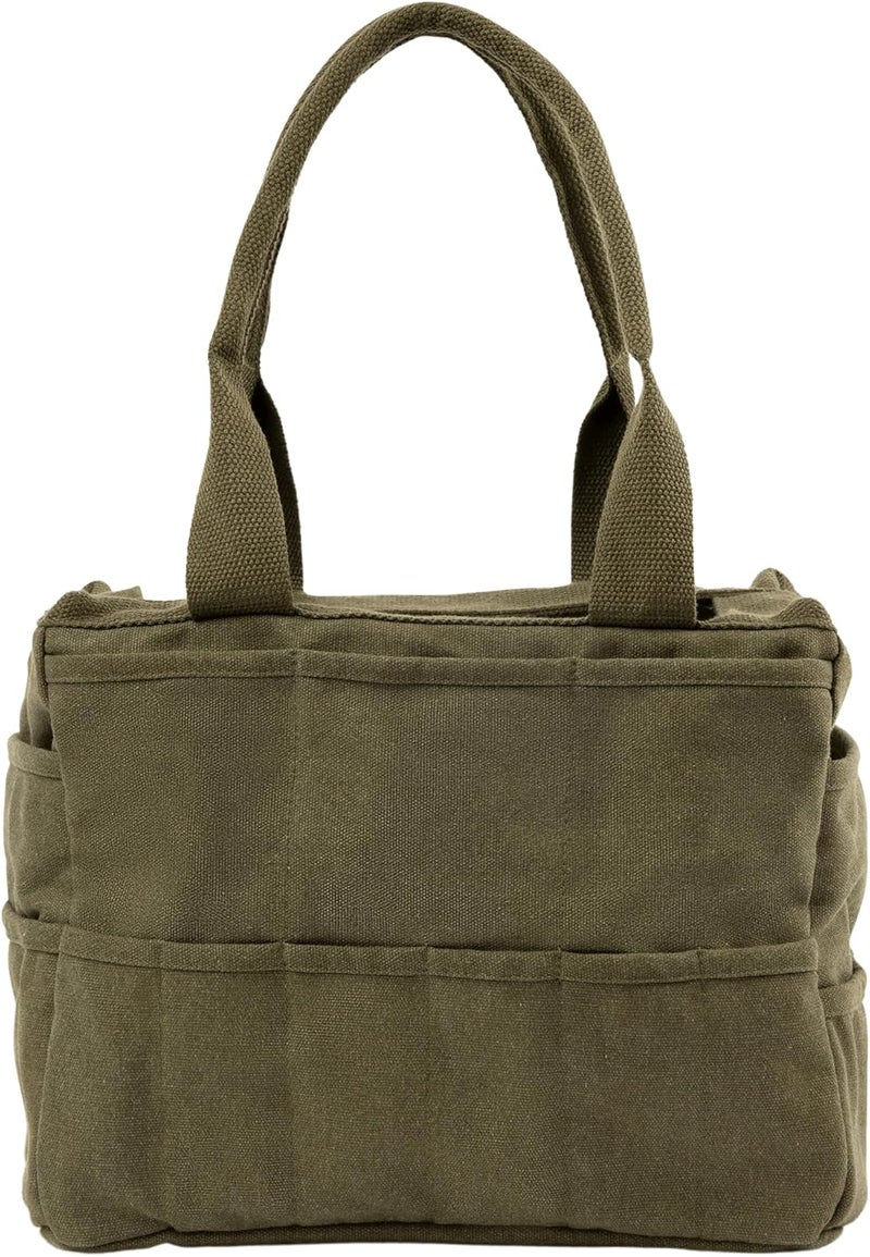 Soolla Studio Bag: Washable Art Supply & Pottery Clay Tool Bag, 30 Pockets, 15 Colors, Artist Gift Organizer (Forest Green) - Image 4